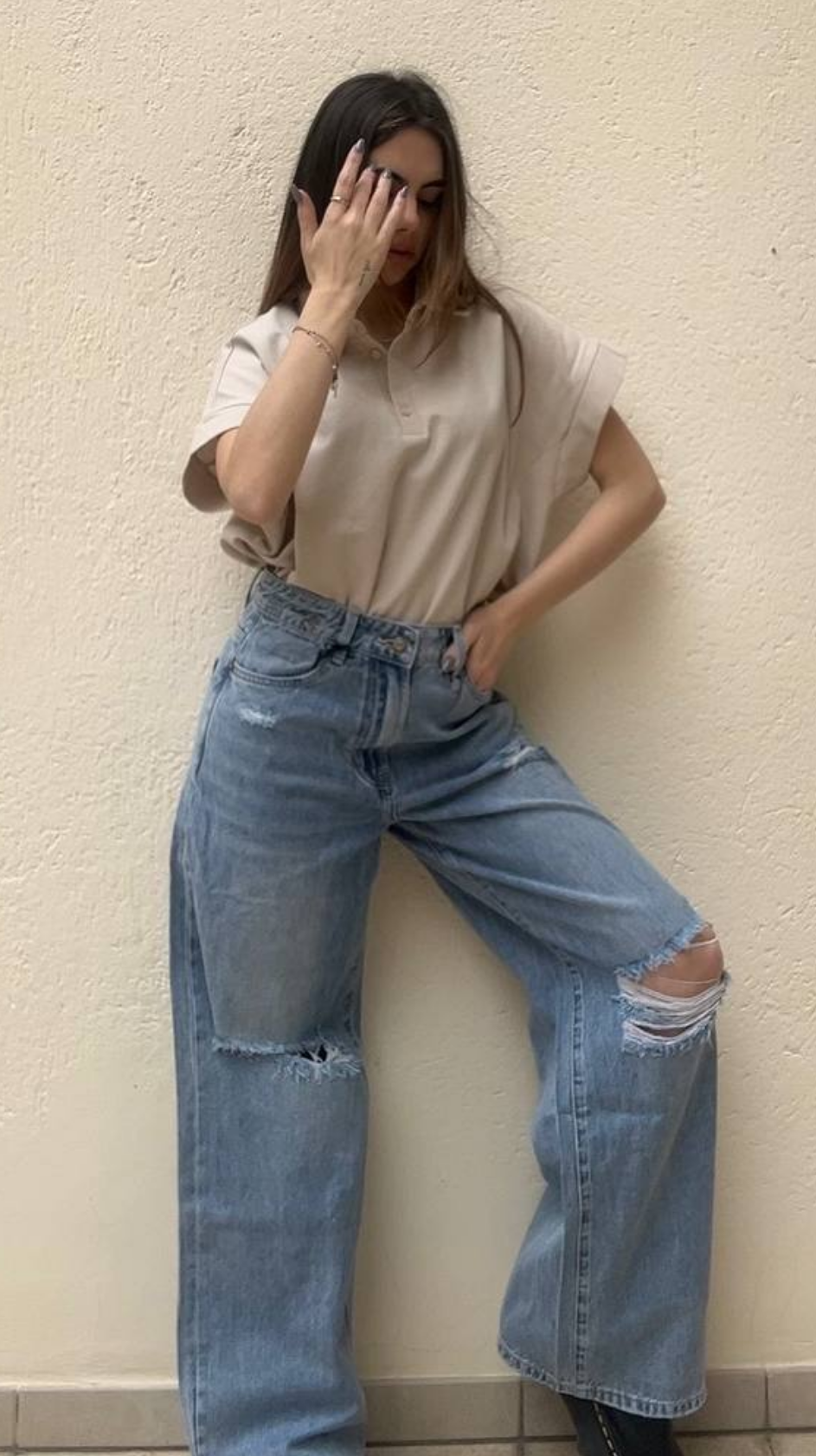Jeans ripped