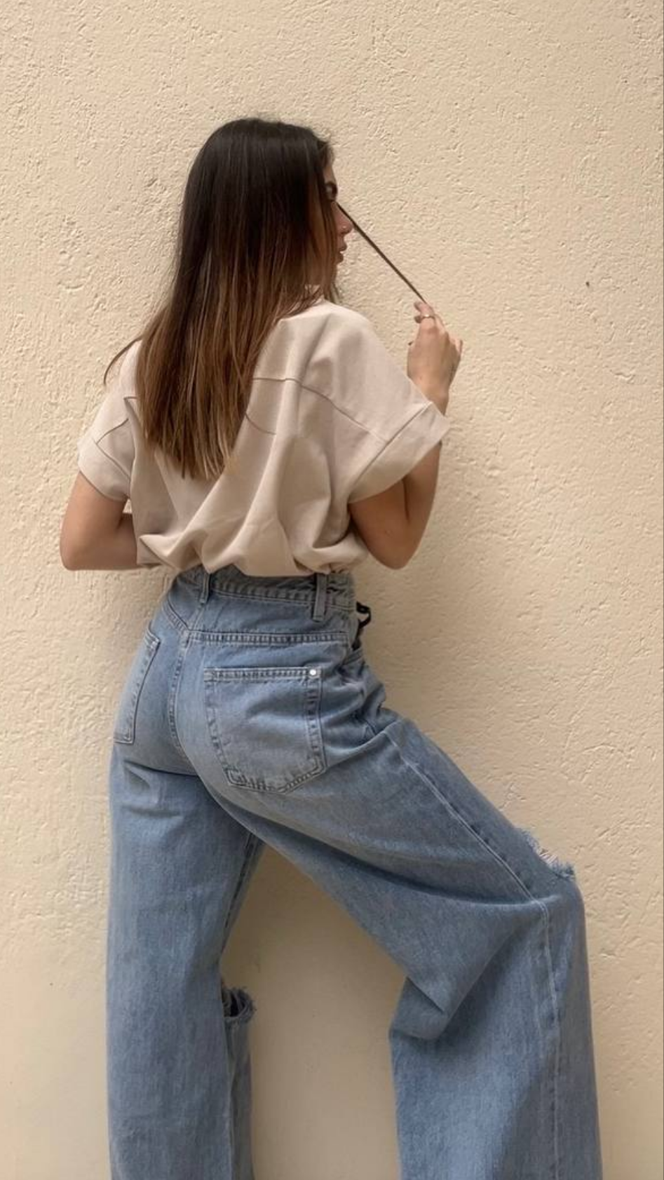 Jeans ripped