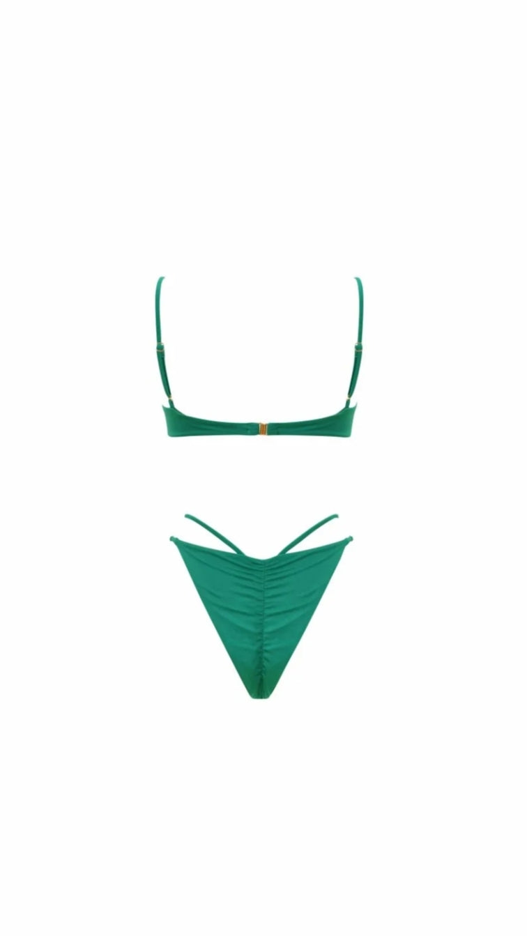 Marina lycra lucida verde