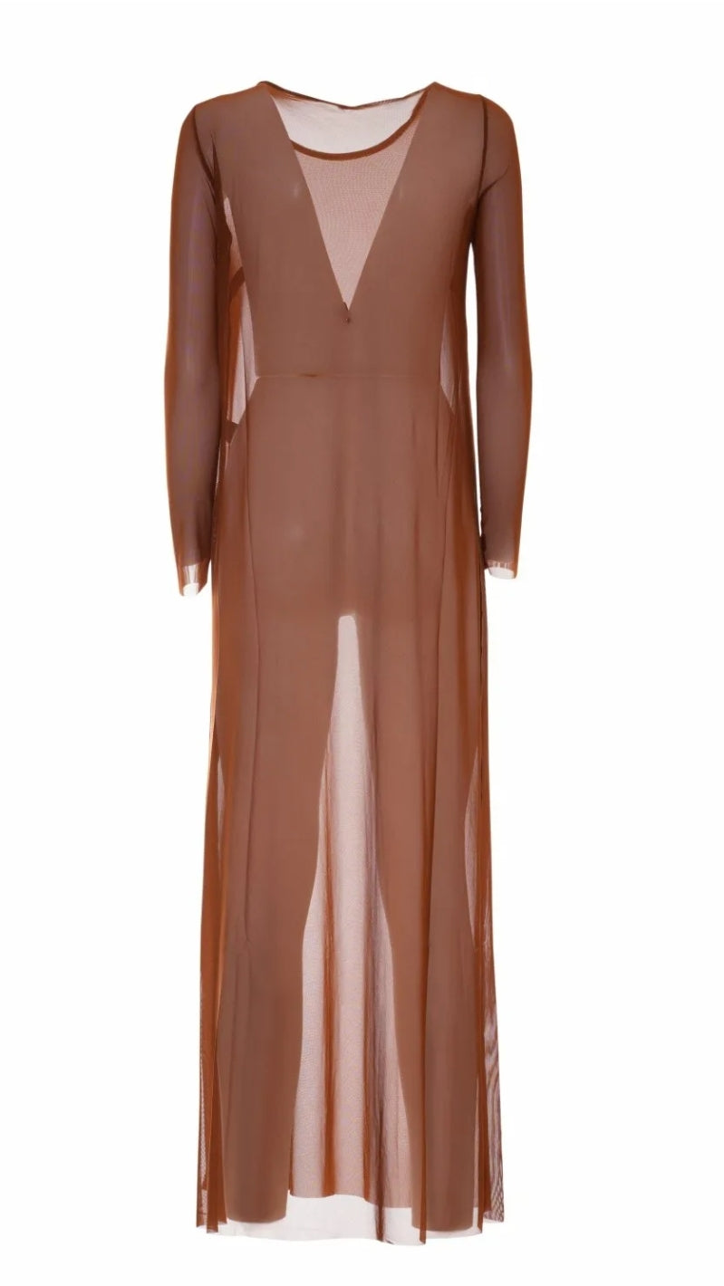 Selene tulle marrone