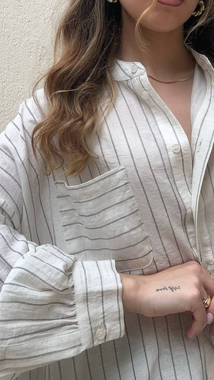 Camicia a righe