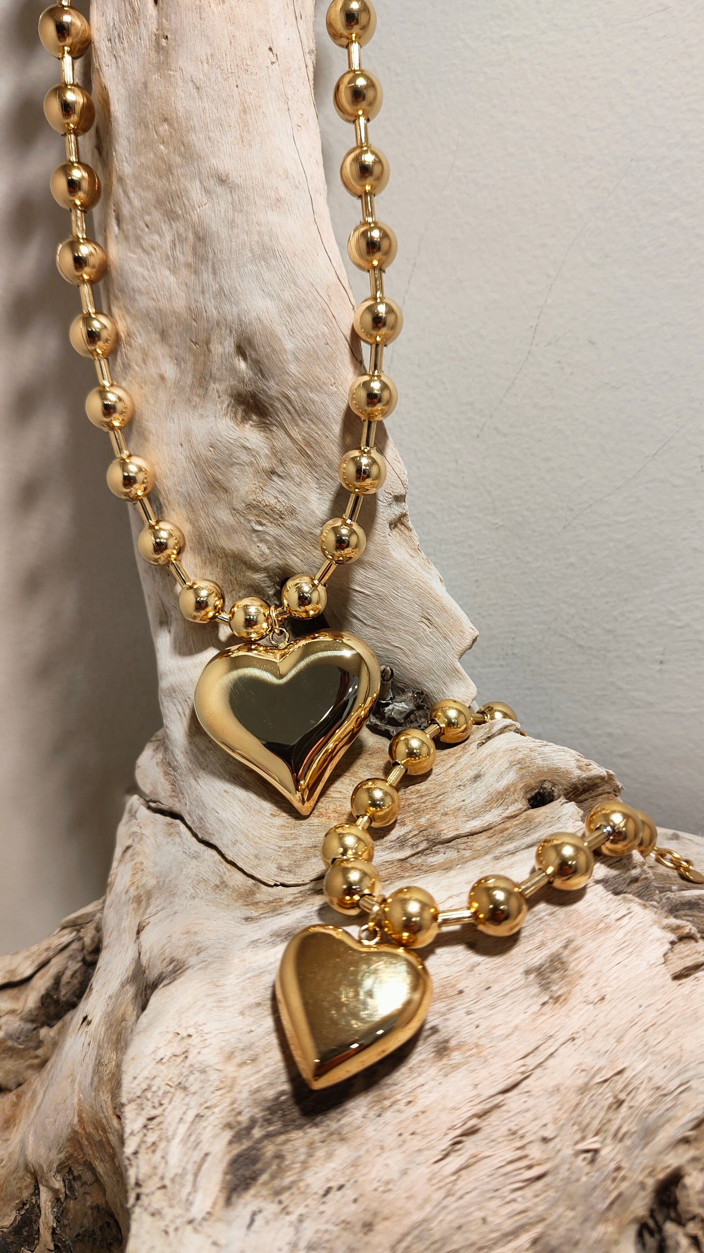 Collana in acciaio cuore