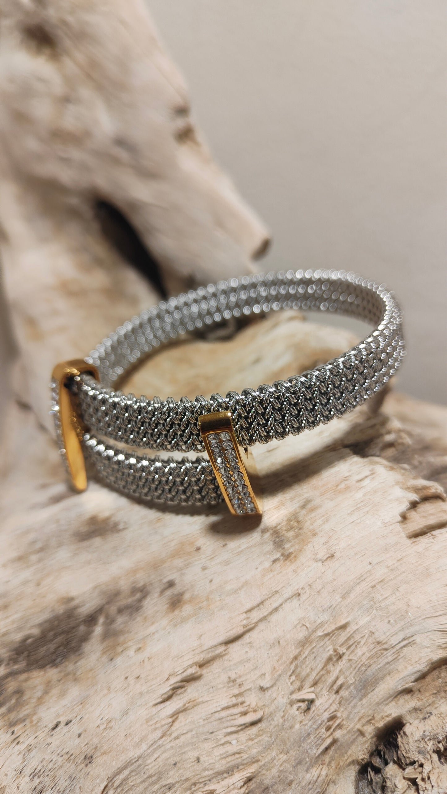 Bracciale acciao elastico