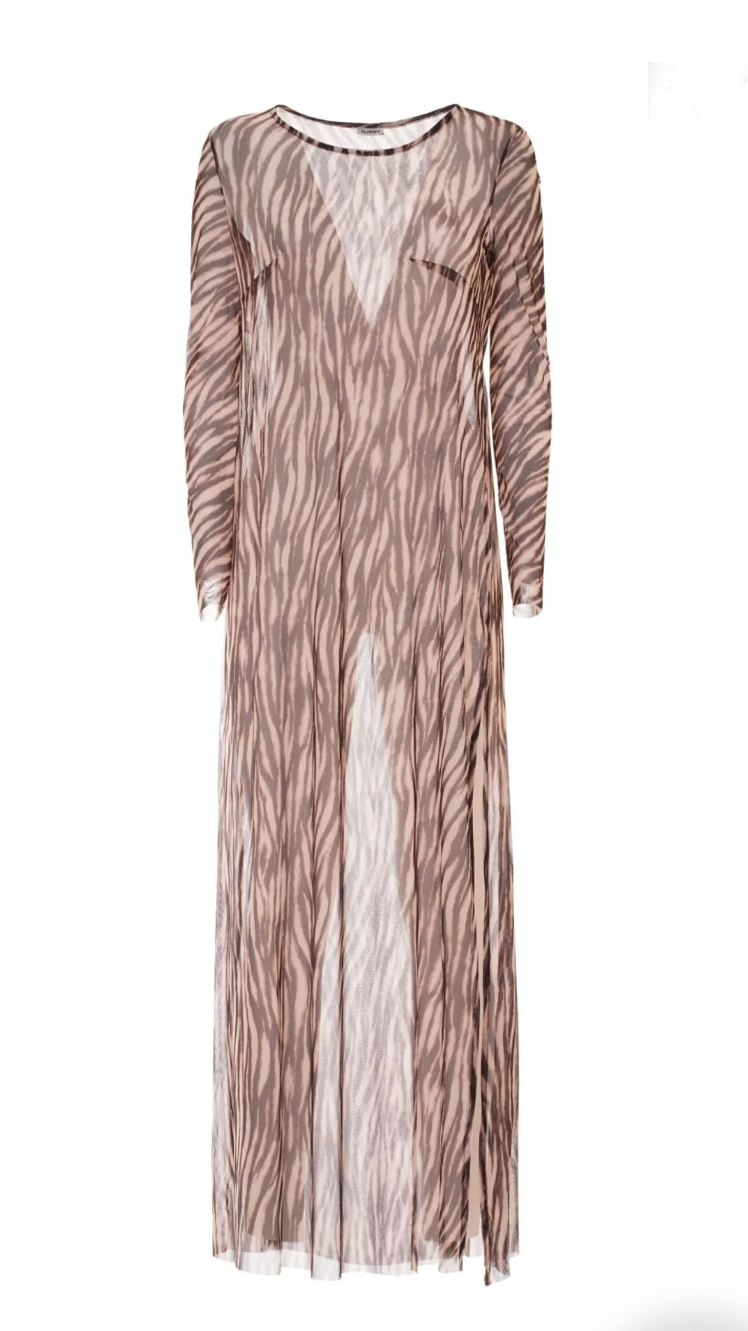 Selene tulle zebrato marrone