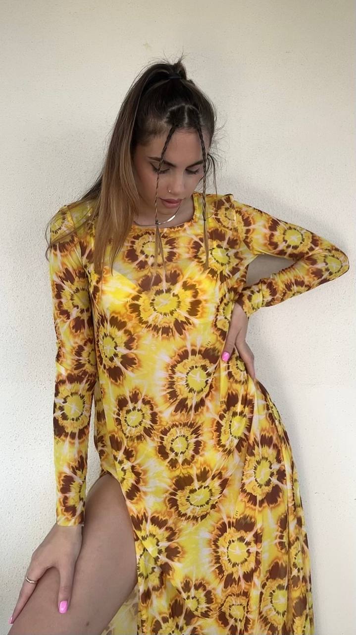 Selene tiè dye giallo