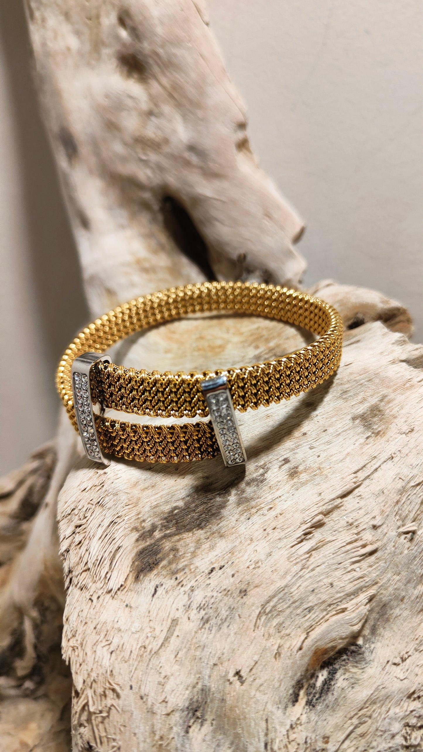 Bracciale acciao elastico