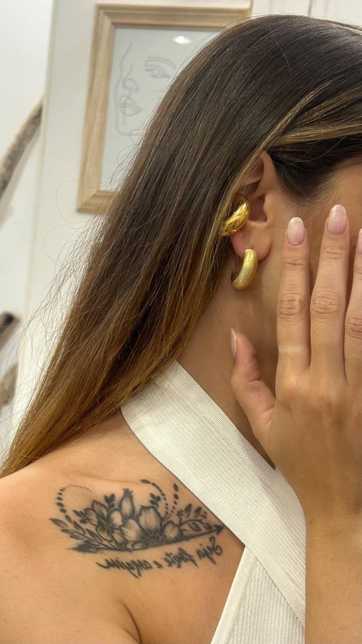 Orecchini acciaio cerchio