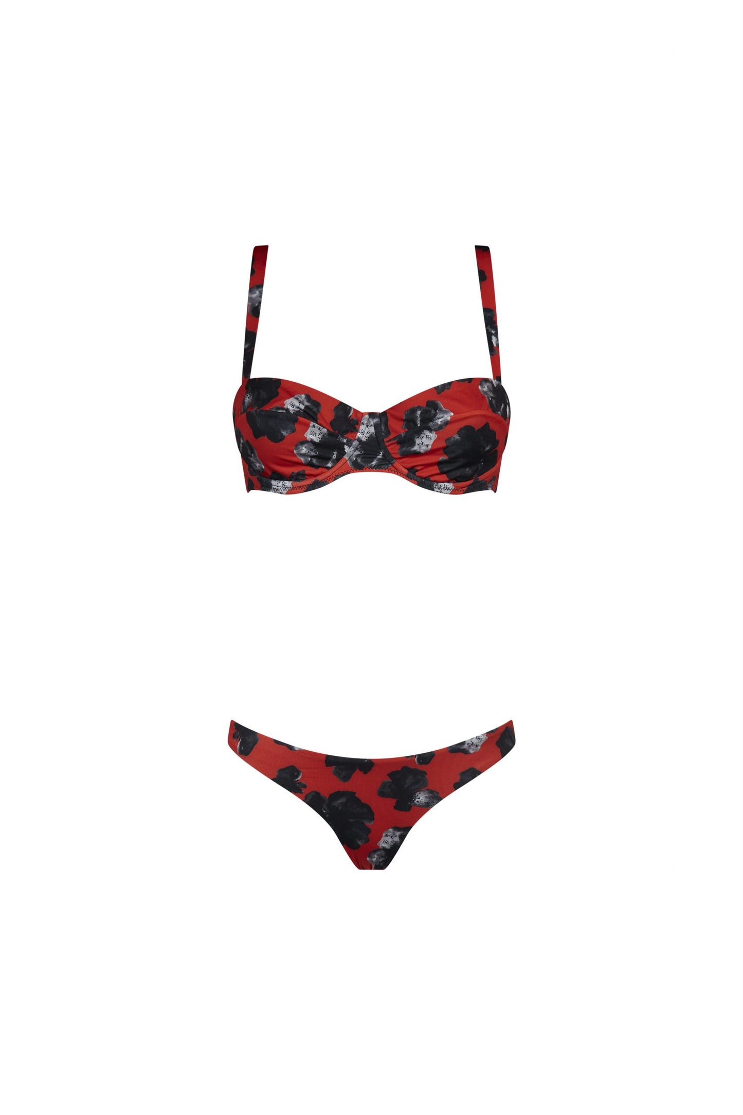 Bikini leonor fiore rosso 4036