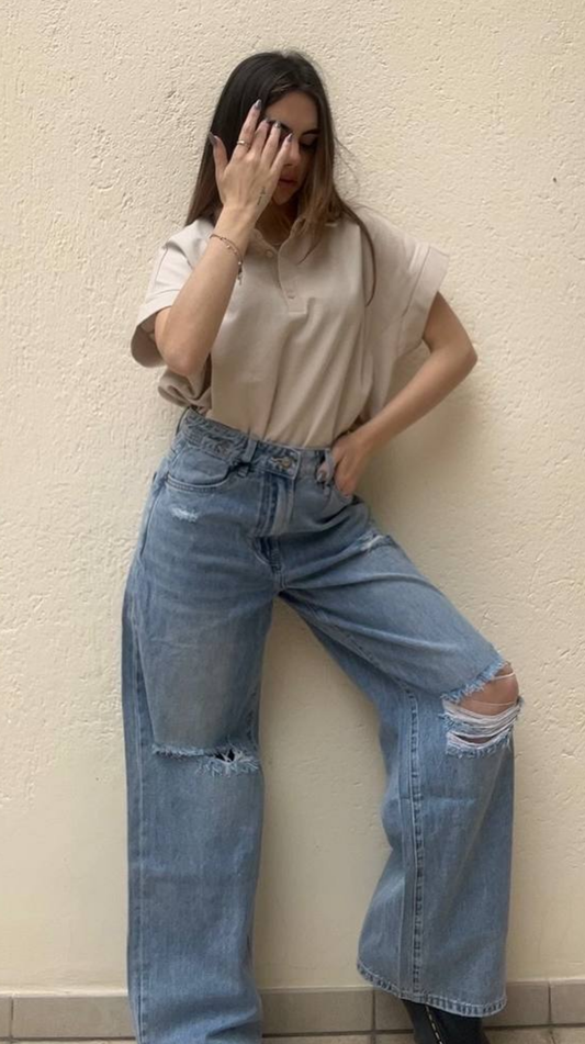 Jeans ripped