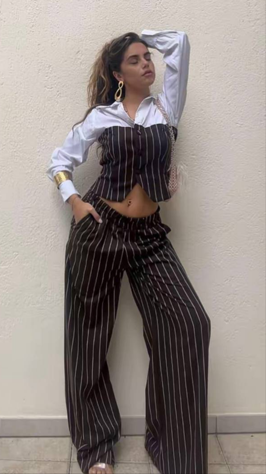 Pantalone gessato
