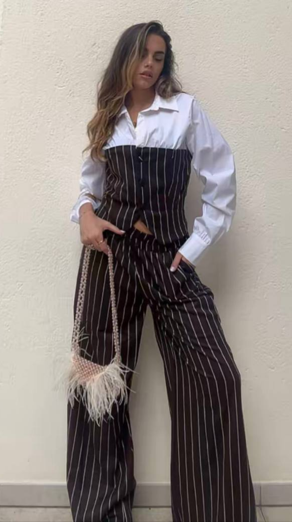 Pantalone gessato