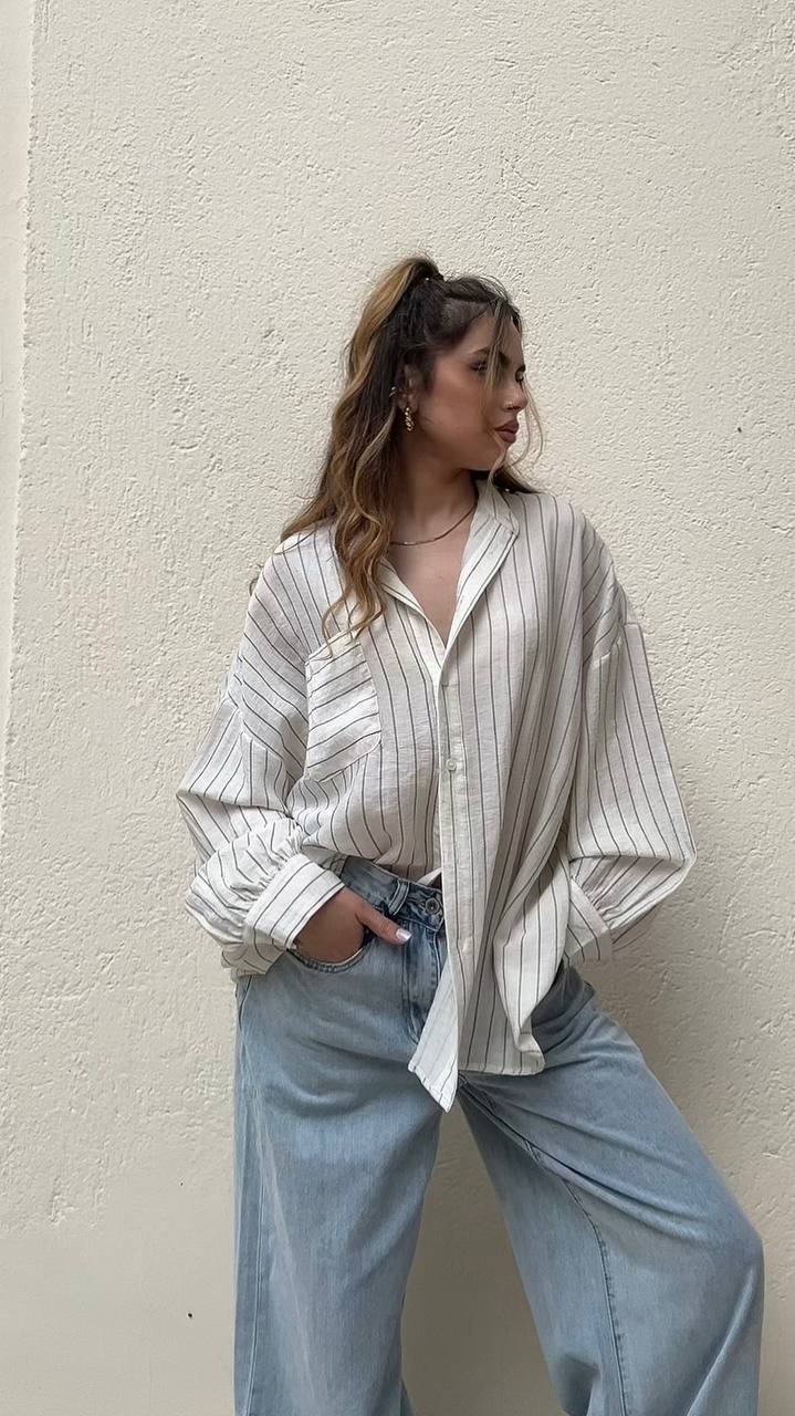 Camicia a righe