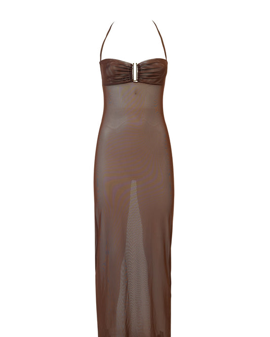 Milva tulle marrone