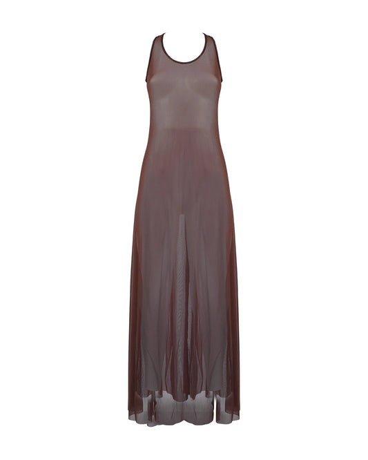Angelina tulle marrone