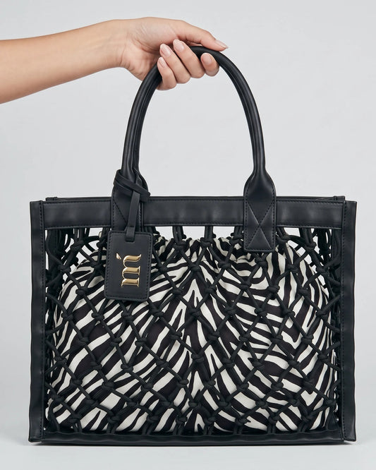 Tote bag zebrato