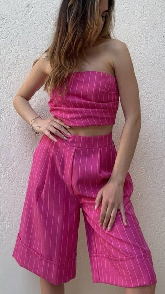 Short gessato